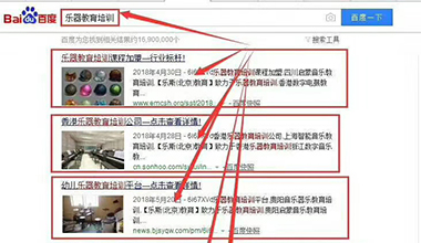 “乐器教育培训”关键词优化上线