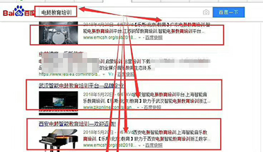 “电鼓教育培训”关键词优化上线